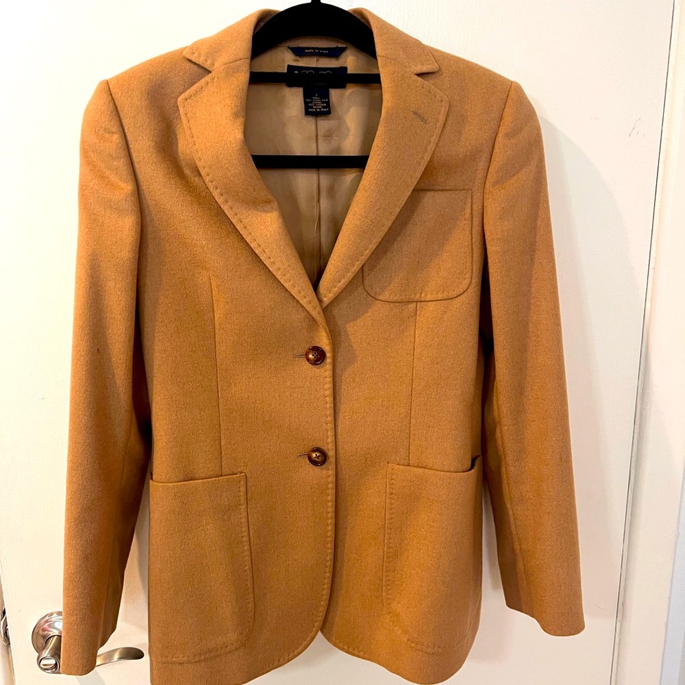 Brooks brothers camel hair blazer made in italy vintage